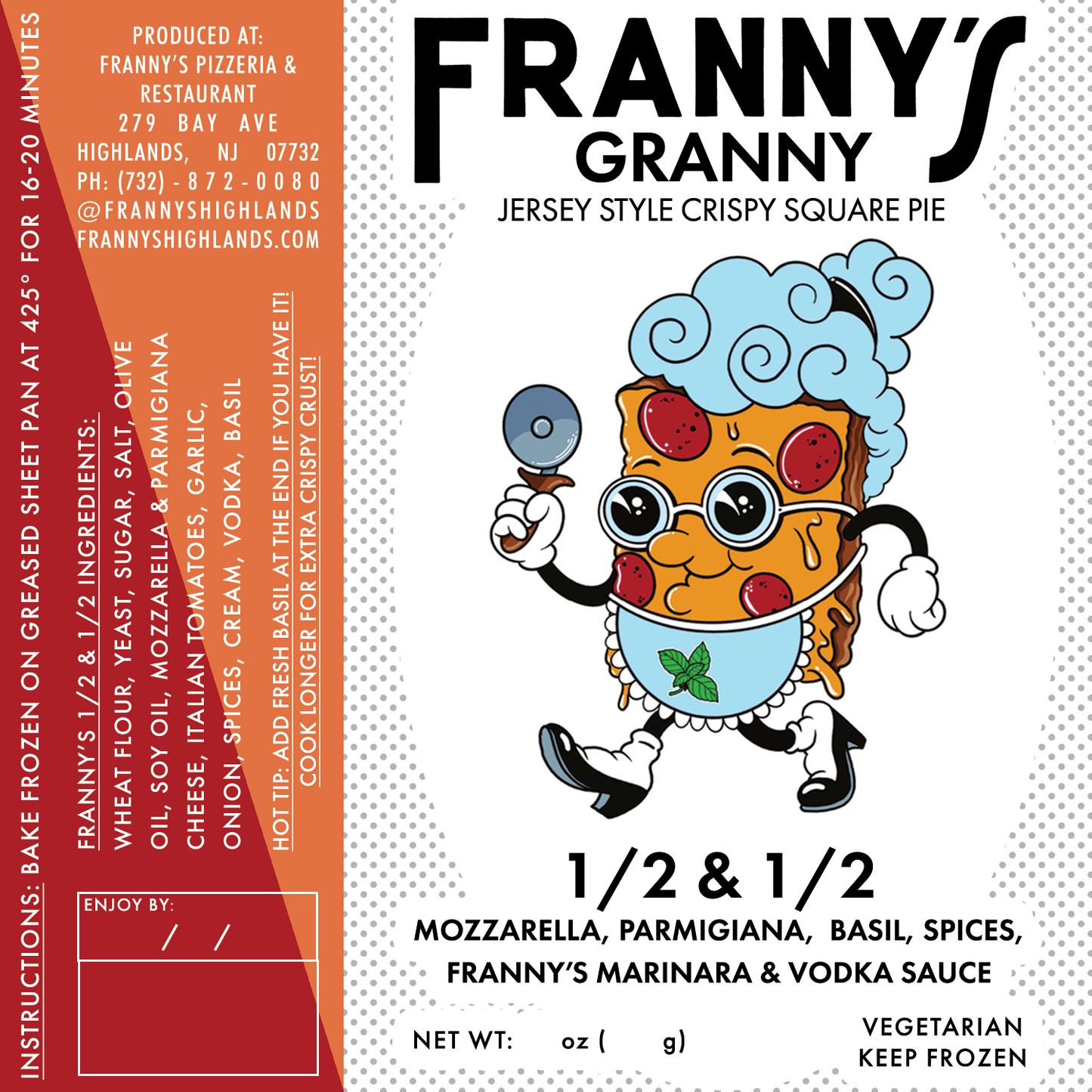 FRANNY'S 1/2 & 1/2 FROZEN GRANNY PIE