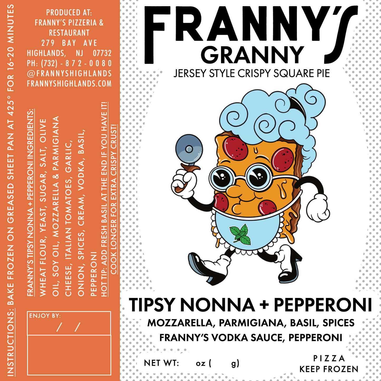 FRANNY'S FROZEN TIPSY NONNA PIE + PEPPERONI