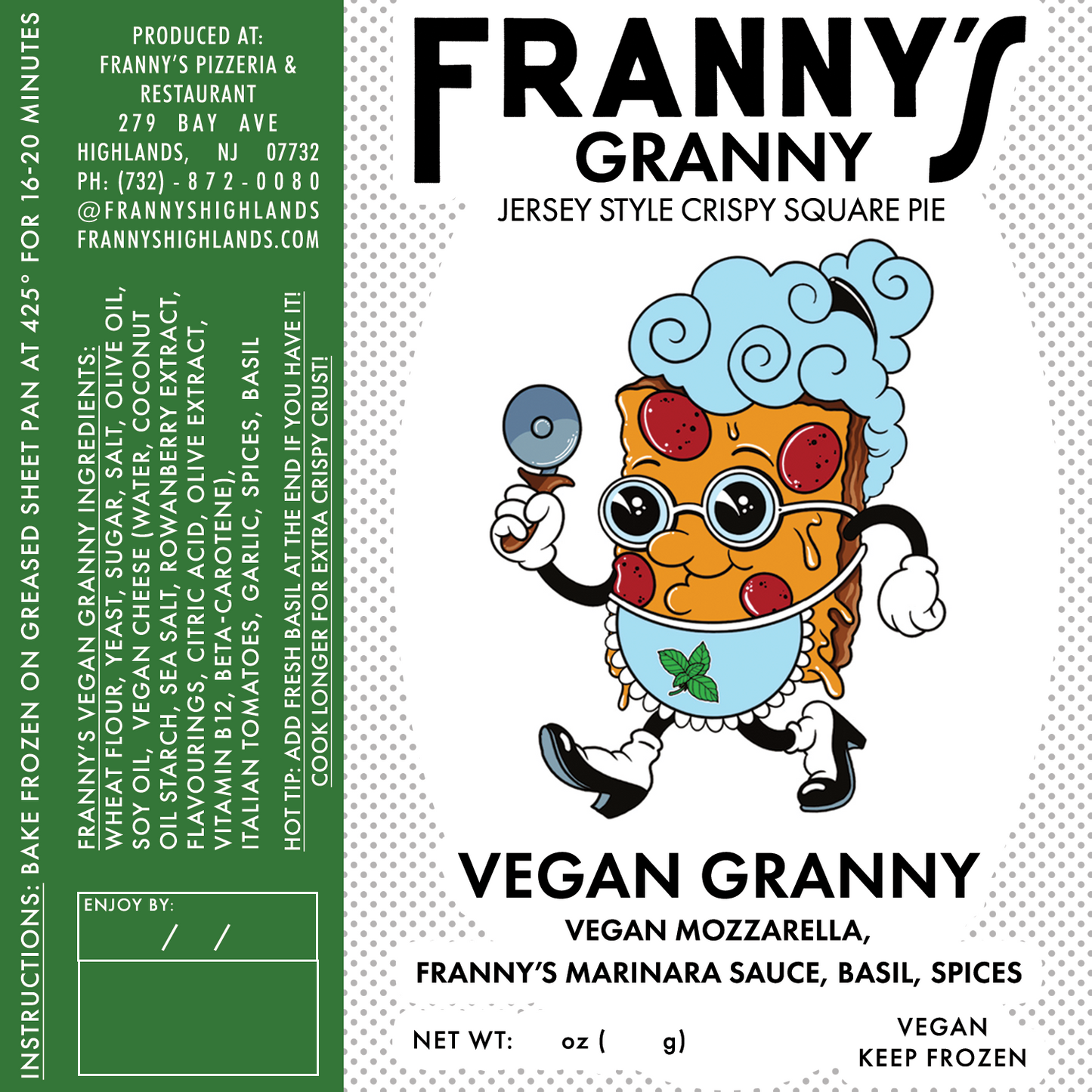 FRANNY'S FROZEN VEGAN GRANNY