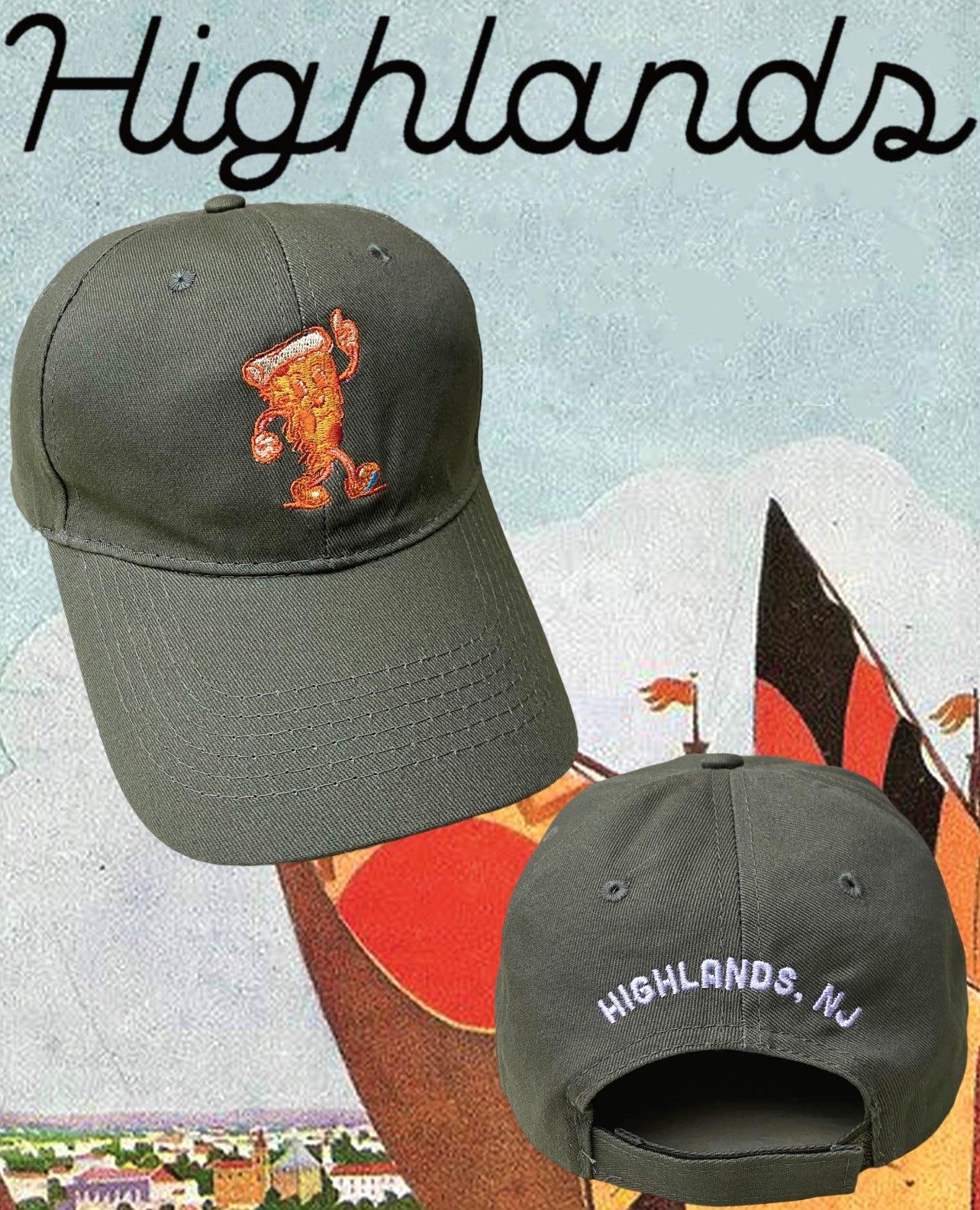 HAT- FRANNY'S DAD HAT ARMY GREEN